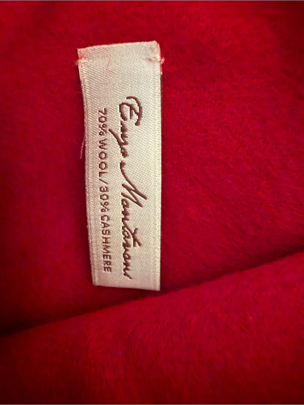 Enzo Mantovani Cashmere Blend Scarf- Red NWT